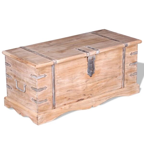 vidaXL Storage Chest Acacia Wood - Image 8