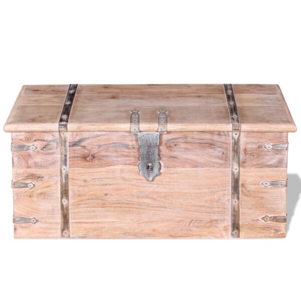 vidaXL Two Piece Storage Chest Set Acacia Wood - Image 4