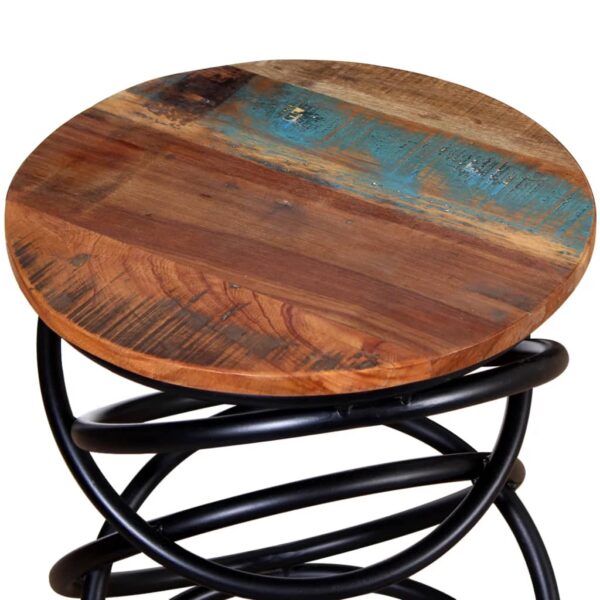 vidaXL End Table Solid Reclaimed Wood - Image 3