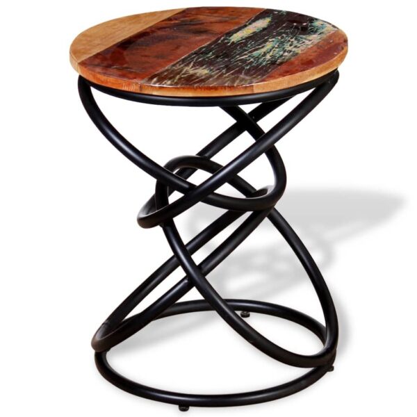 vidaXL End Table Solid Reclaimed Wood - Image 5