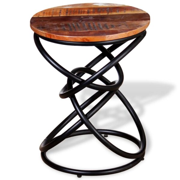 vidaXL End Table Solid Reclaimed Wood - Image 6