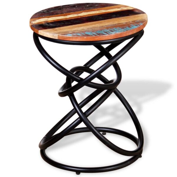 vidaXL End Table Solid Reclaimed Wood - Image 7