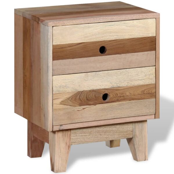 vidaXL Bedside Cabinet Solid Reclaimed Wood - Image 2