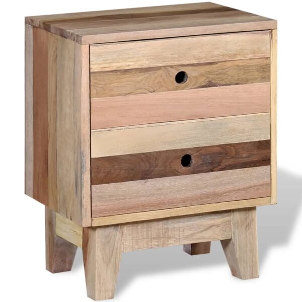 vidaXL Bedside Cabinet Solid Reclaimed Wood - Image 4