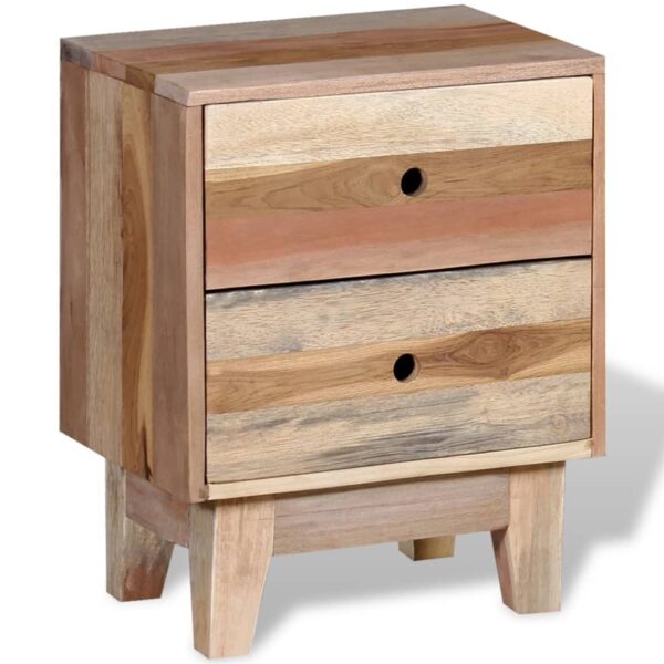 vidaXL Bedside Cabinet Solid Reclaimed Wood - Image 5