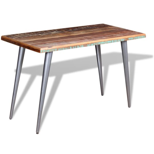 vidaXL Dining Table Solid Reclaimed Wood 47.2"x23.6"x30" - Image 4