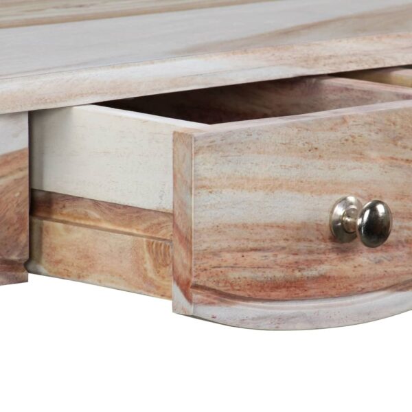 vidaXL Console Table with 3 Drawers Solid Sheesham Wood 43.3"x15.7"x29.9" - Image 9