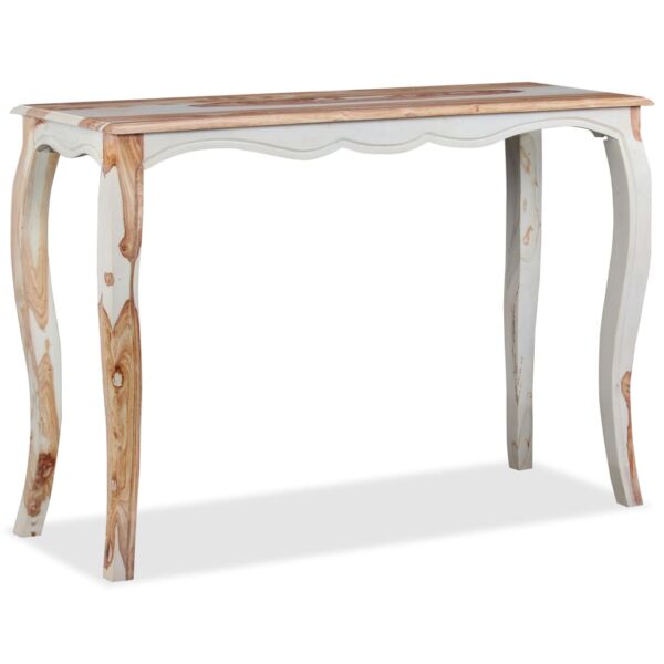 vidaXL Console Table Solid Sheesham Wood 43.3"x15.7"x29.9" - Image 5