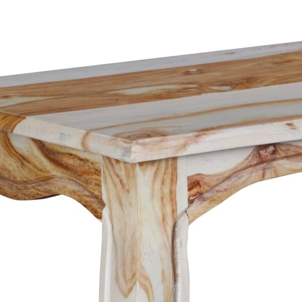 vidaXL Console Table Solid Sheesham Wood 43.3"x15.7"x29.9" - Image 8