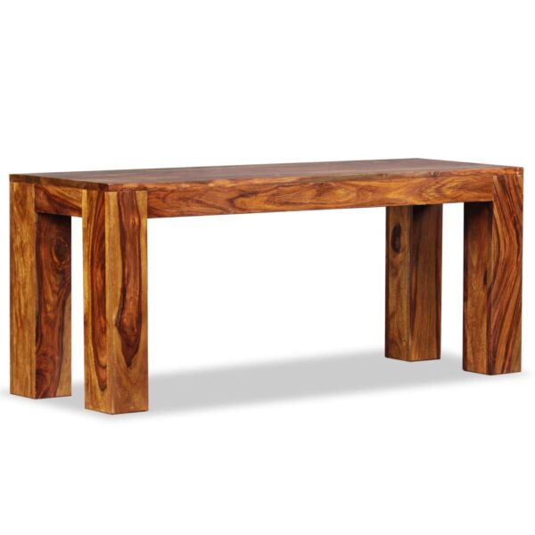 vidaXL Bench Solid Sheesham Wood 43.3"x13.8"x17.7"