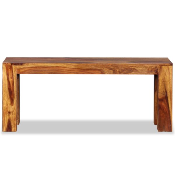 vidaXL Bench Solid Sheesham Wood 43.3"x13.8"x17.7" - Image 6