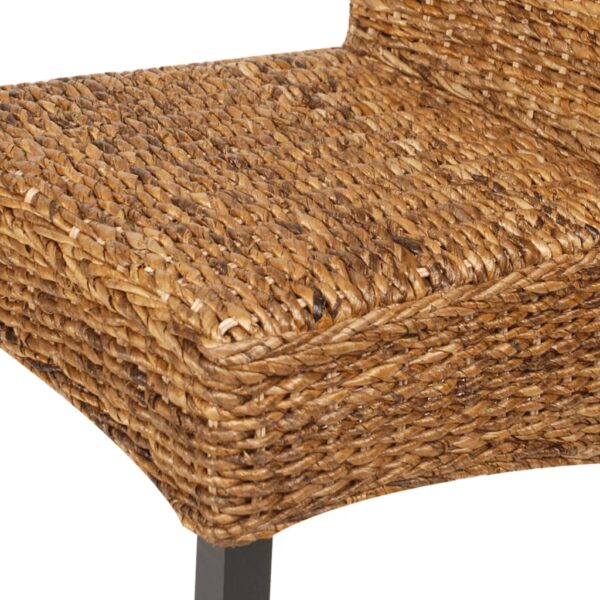 vidaXL Dining Chairs 4 pcs Abaca and Solid Mango Wood - Image 7