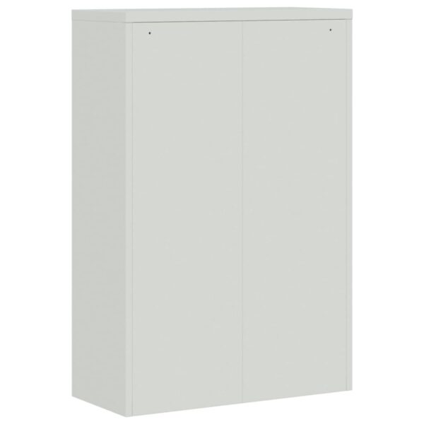 vidaXL Office Cabinet 35.4"x15.7"x55.1" Steel Gray - Image 6