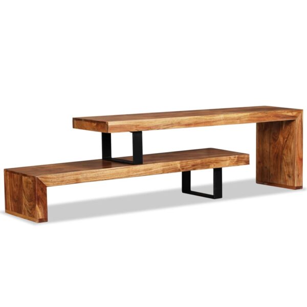 vidaXL TV Stand Solid Acacia Wood - Image 3