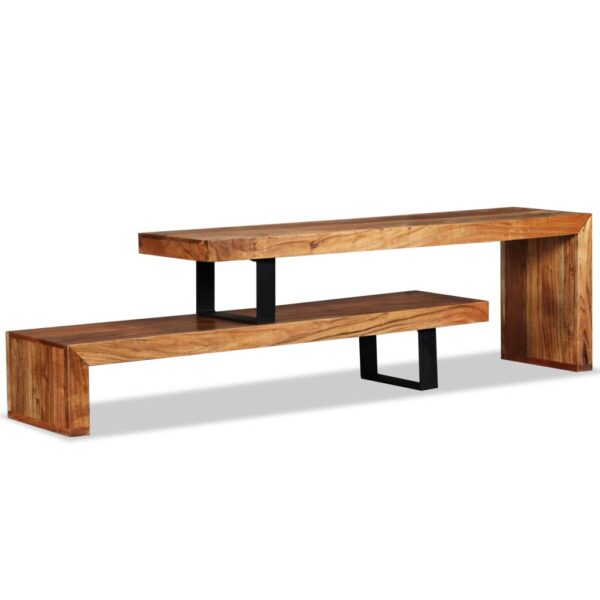 vidaXL TV Stand Solid Acacia Wood - Image 4