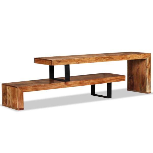 vidaXL TV Stand Solid Acacia Wood - Image 5