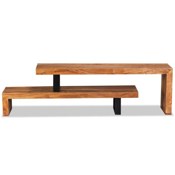 vidaXL TV Stand Solid Acacia Wood - Image 6