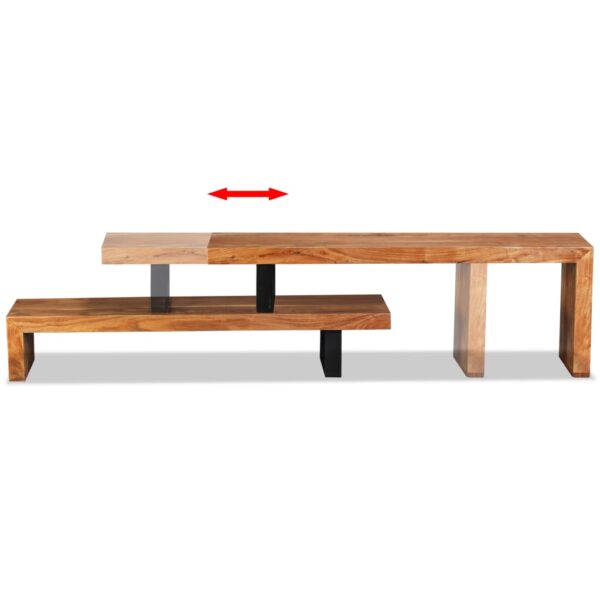 vidaXL TV Stand Solid Acacia Wood - Image 8