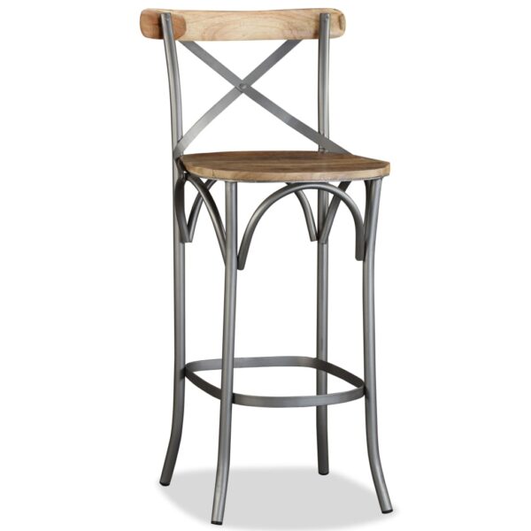 vidaXL Bar Stool Solid Mango Wood