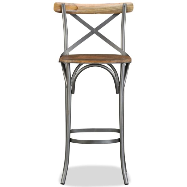 vidaXL Bar Stool Solid Mango Wood - Image 2