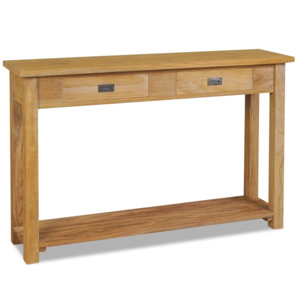 vidaXL Console Table Solid Teak 47.2"x11.8"x31.5"