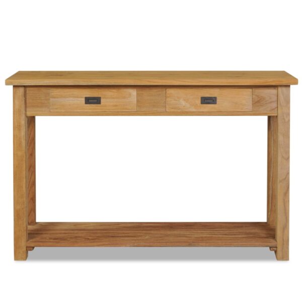 vidaXL Console Table Solid Teak 47.2"x11.8"x31.5" - Image 2