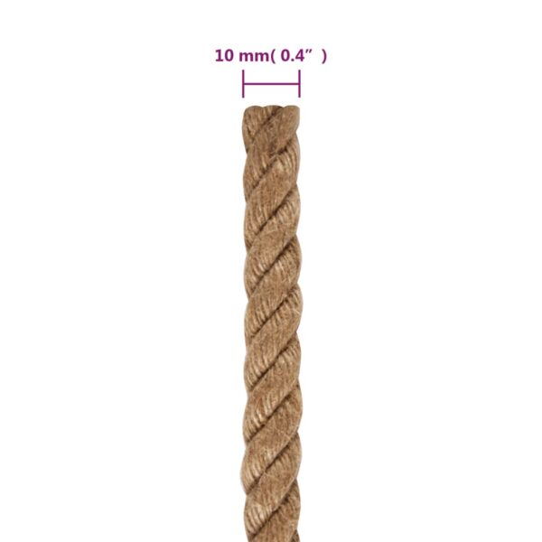 vidaXL Rope 100% Jute 0.4" 3937" - Image 6