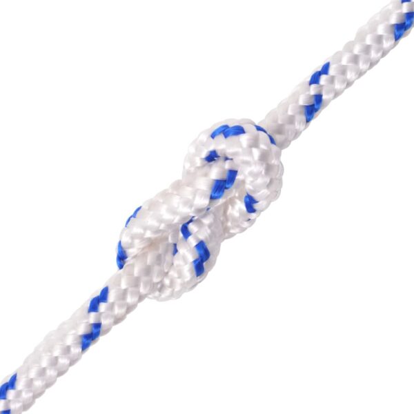 vidaXL Marine Rope Polypropylene 0.39" 164' White - Image 2