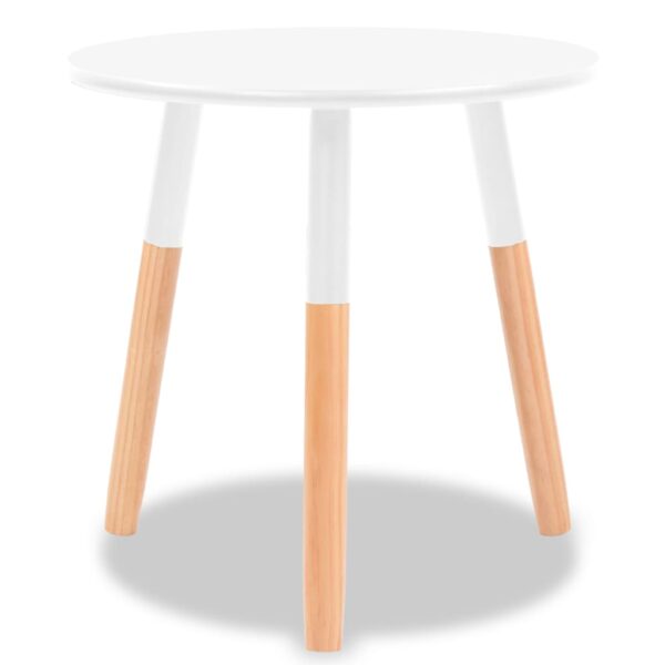 vidaXL Side Table Set 2 Pieces Solid Pinewood White - Image 4