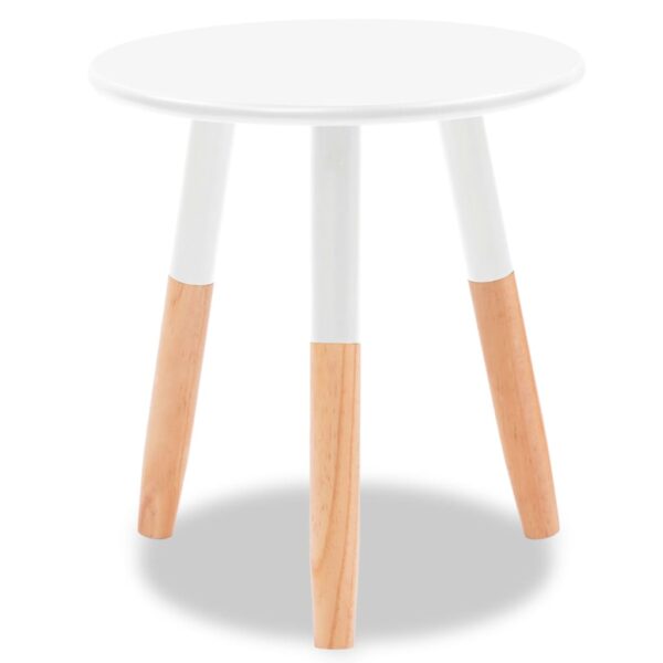 vidaXL Side Table Set 2 Pieces Solid Pinewood White - Image 5