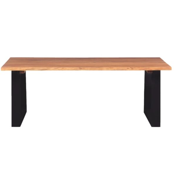 vidaXL Coffee Table Solid Acacia Wood 43.3"x23.6"x15.7" - Image 3