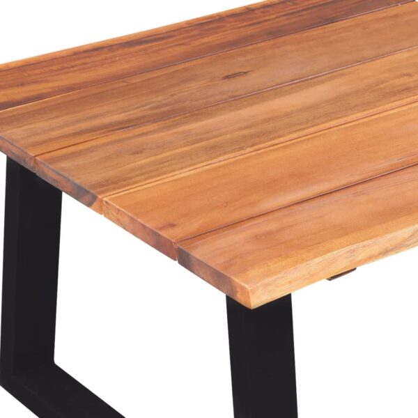 vidaXL Coffee Table Solid Acacia Wood 43.3"x23.6"x15.7" - Image 5