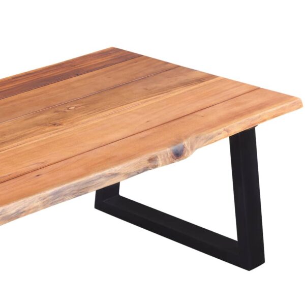 vidaXL Coffee Table Solid Acacia Wood 43.3"x23.6"x15.7" - Image 6