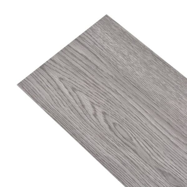 vidaXL Self-adhesive PVC Flooring Planks 54 ftÂ² 0.08" Dark Gray - Image 2