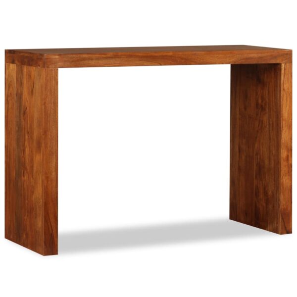 vidaXL Console Table Solid Wood with Honey Finish 43.3"x15.7"x29.9" - Image 2