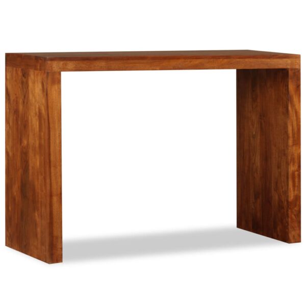 vidaXL Console Table Solid Wood with Honey Finish 43.3"x15.7"x29.9" - Image 3