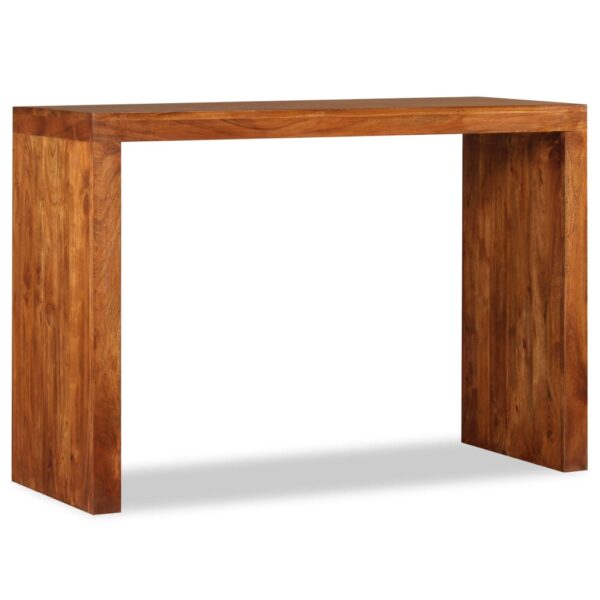 vidaXL Console Table Solid Wood with Honey Finish 43.3"x15.7"x29.9" - Image 4