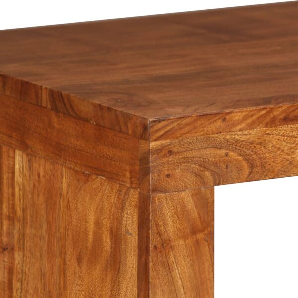 vidaXL Console Table Solid Wood with Honey Finish 43.3"x15.7"x29.9" - Image 7