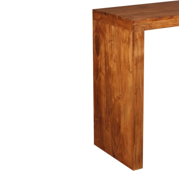 vidaXL Console Table Solid Wood with Honey Finish 43.3"x15.7"x29.9" - Image 8