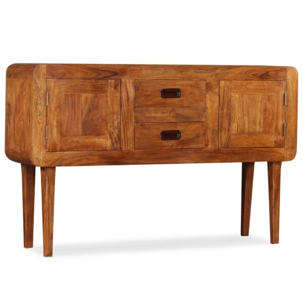 vidaXL Sideboard Solid Wood with Honey Finish 47.2"x11.8"x29.5" - Image 2