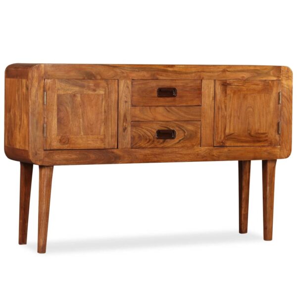 vidaXL Sideboard Solid Wood with Honey Finish 47.2"x11.8"x29.5" - Image 3