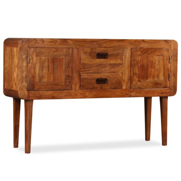 vidaXL Sideboard Solid Wood with Honey Finish 47.2"x11.8"x29.5" - Image 4