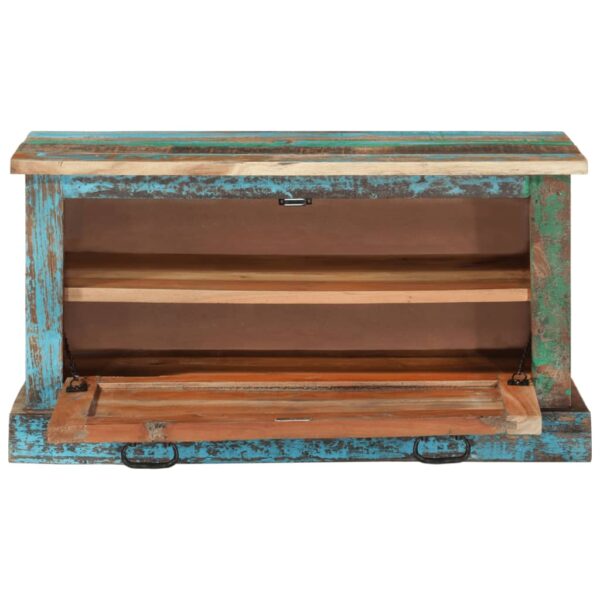 vidaXL Shoe Storage Bench Solid Reclaimed Wood - Image 3