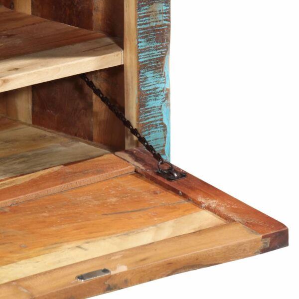 vidaXL Shoe Storage Bench Solid Reclaimed Wood - Image 8