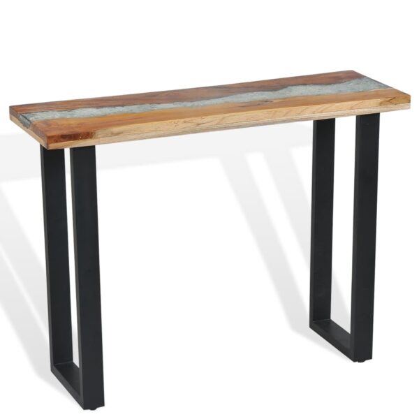 vidaXL Console Table Teak 39.4"x13.8"x29.5" - Image 2