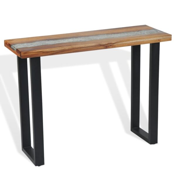 vidaXL Console Table Teak 39.4"x13.8"x29.5" - Image 11