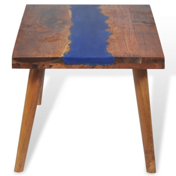 vidaXL Coffee Table Teak Resin 39.4"x19.7"x15.7" - Image 9