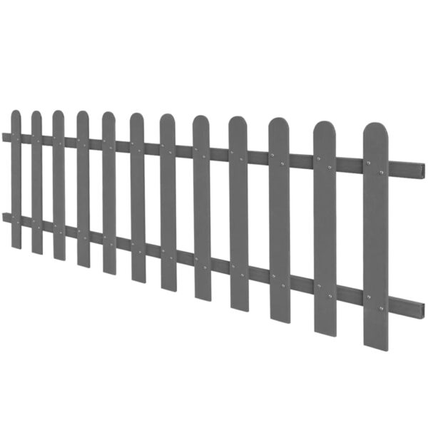 vidaXL Picket Fence WPC 78.7"x23.6" - Image 2