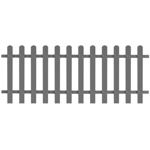 vidaXL Picket Fence WPC 78.7"x31.5"