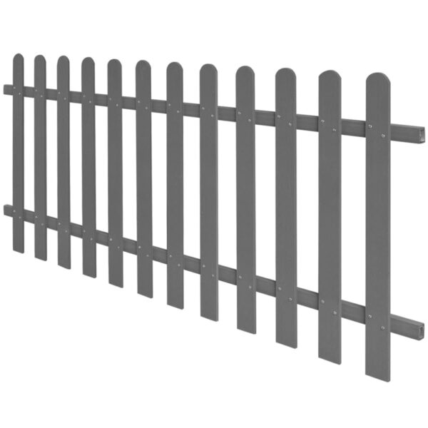 vidaXL Picket Fence WPC 78.7"x31.5" - Image 2